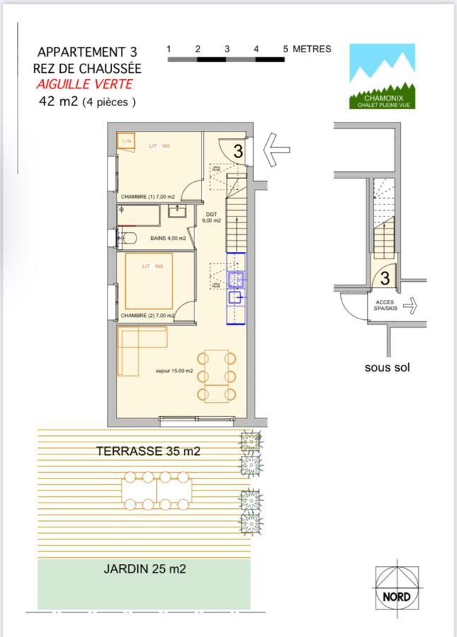 Chalet Pleine Vue & Spa Chamonix Exterior foto